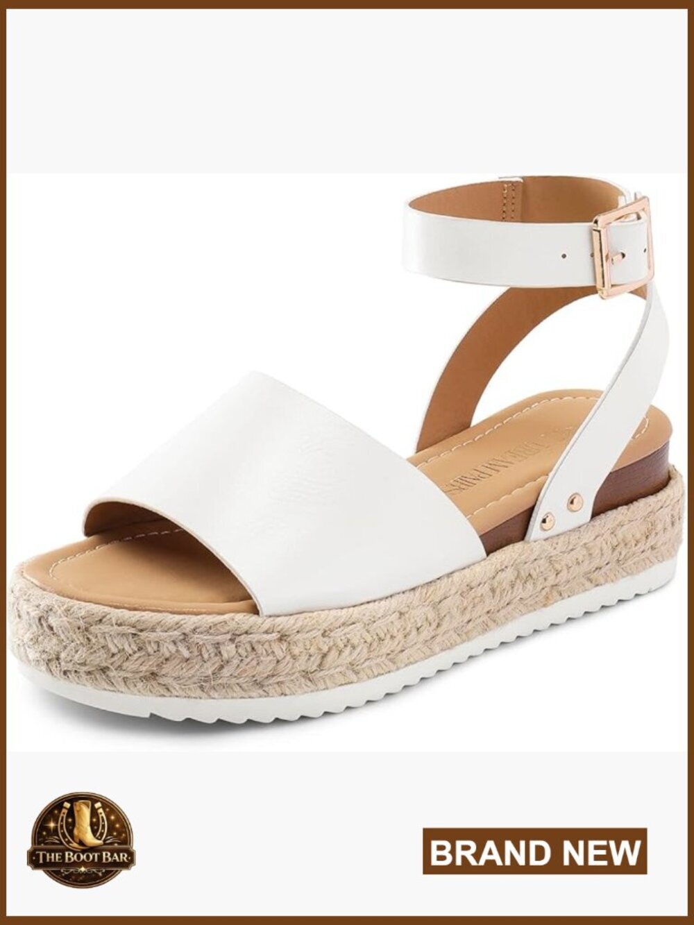 Platform Wedge Sandals with Ankle Strap Espadrille